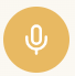 Microphone icon in yellow circular background.