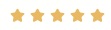 Five gold stars in a row.
